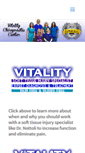 Mobile Screenshot of myvitalitychiropractic.com
