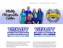 Tablet Screenshot of myvitalitychiropractic.com